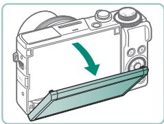 CANON G7X MII - Inclinaison de I'ecran vers le bas - 1