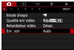 CANON G7X MII - Configuration des réglages d'enregistrement du son - 2