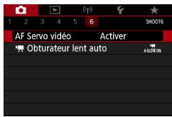 CANON G7X MII - Configuration d'AF Servo video - 2