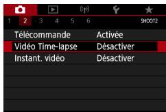CANON G7X MII - Enregistrement de videos Time-lapse - 2
