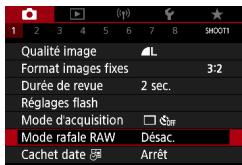 CANON G7X MII - Prise de vue en mode de rafale RAW - 1