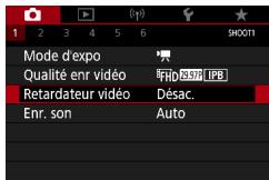 CANON G7X MII - Utilisation du retardateur video - 1
