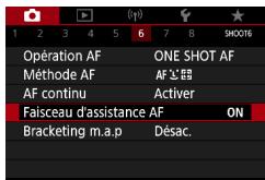 CANON G7X MII - Configuration du faisceau d'assistance AF - 1