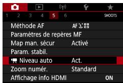 CANON G7X MII - Utilisation du Niveau auto - 2