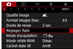 CANON G7X MII - Configuration des réglages du flash - 1