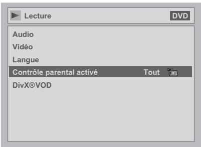 FUNATRE DRC 3835 - Niveau d'activation du contrôle parental pour les DVD-Viséos - 1