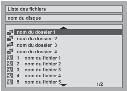 FUNATRE DRC 3835 - Suívez les étapes 1 à 5 du paragraphe “Lecture de disques DVD-RW / DVD-R / DVD+RW / DVD+R”. - 1