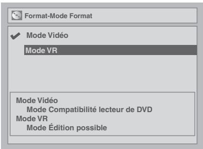 FUNATRE DRC 3835 - Choix du format d'enregistrement pour un disque DVD-RW vierge - 2