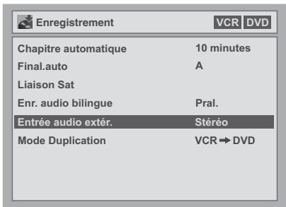 FUNATRE DRC 3835 - Réglage de l'Entrée audio extérieure - 4