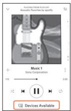 SONY LSPXS2.EU8 - Utilisation d'un service de distribution de musiques en ligne (Spotify) - 5