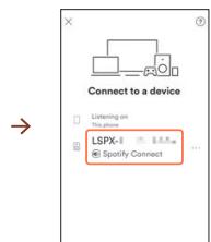 SONY LSPXS2.EU8 - Utilisation d'un service de distribution de musiques en ligne (Spotify) - 6
