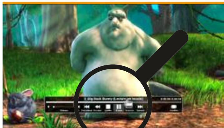 ORDISSIMO Lucie 2 - Aprésent, me voici sur la troisième et dernière video «3_Big Buck Bunny». Afin de mettre mes trois vidés en lecture en boucle, je clique sur la touche «B» de mon clavier. Mes vidés sont tourner en boucle indéfiniment. - 1