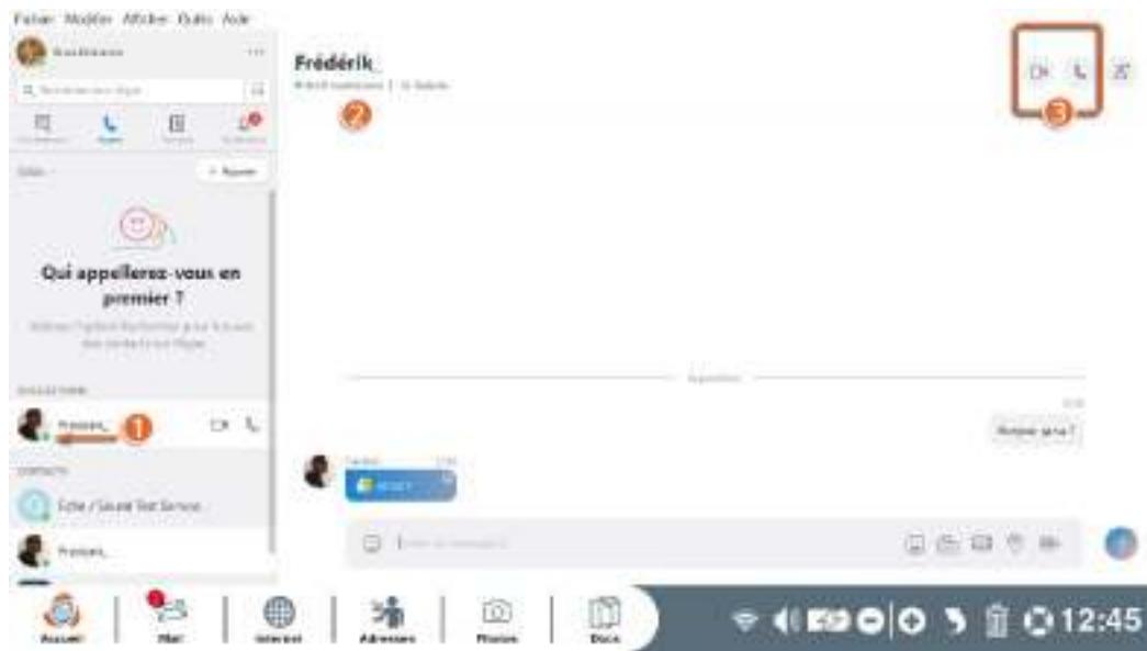 ORDISSIMO Lucie 2 - Appeler un contact - 1
