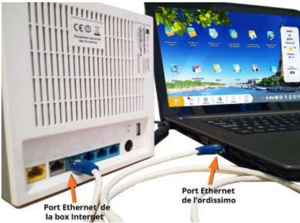 ORDISSIMO Lucie 2 - Brancher un cable Ethernet - 1