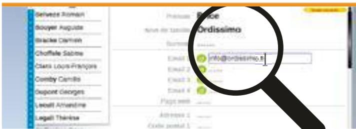 ORDISSIMO Lucie 2 - L'application «Adresses» se décompose en 3 parties : - 5
