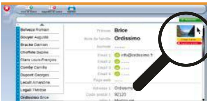 ORDISSIMO Lucie 2 - L'application «Adresses» se décompose en 3 parties : - 8