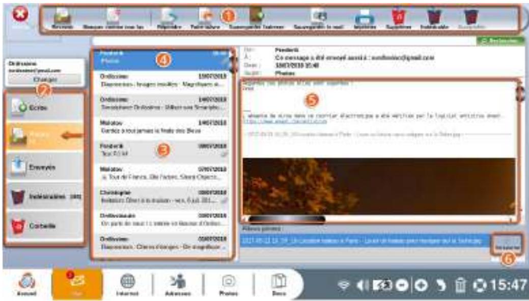 ORDISSIMO Lucie 2 - Recevoir un e-mail - 1