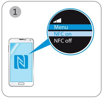 SENNHEISER PXC 550 - Appairer le casque avec un apparéil Bluetooth en utilisant la fonction NFC - 1