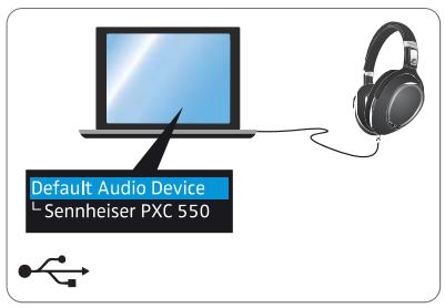 SENNHEISER PXC 550 - Configurer le casque comme apparéil audio par défaut de l'ordinateur - 1