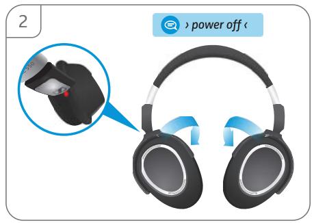 SENNHEISER PXC 550 - Éteindre le casque - 3