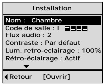 BOSER ROOMMATE - Pour modifier un réglage : - 1