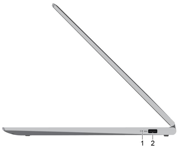 LENOVO YogaS7350-1315 - Vue du côté droit - 1