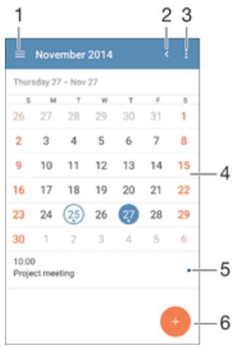 SONY XPERIA C4 DS VERT - Calendrier - 2