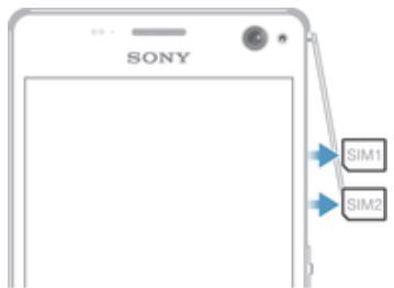 SONY XPERIA C4 DS VERT - Pour retirer une carte nano SIM - 1