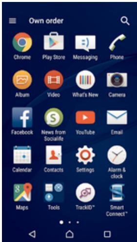 SONY XPERIA C4 DS VERT - Écran applications - 1