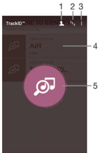 SONY XPERIA C4 DS VERT - Reconnaître de la musique avec TrackID™ - 1