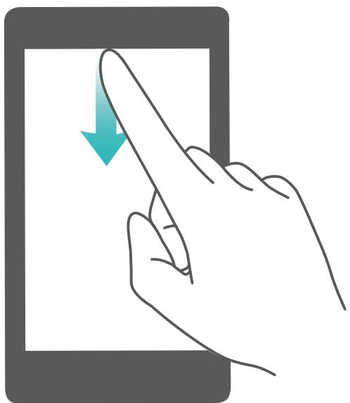 HONOR 7S - Ouvrir le panneau de notifications pour obtenir des informations importantes - 1