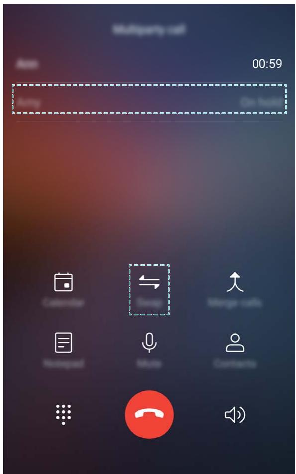 HONOR 7S - Activer la fonctionnalité de mise en attente des appeals pour ne jamais manquer un appel de tiers important - 1