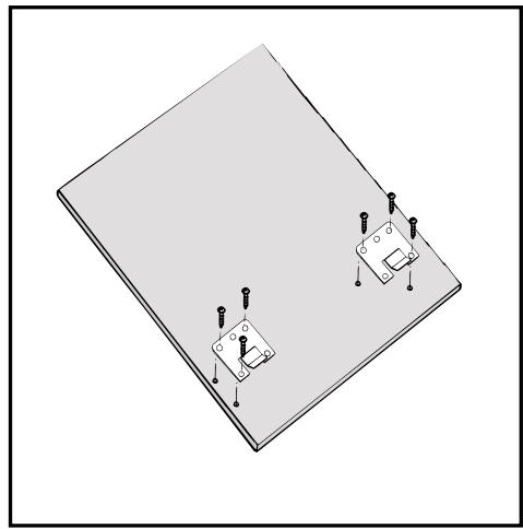 ARISTON LV67RANBDANTHRACO - Fixation des étriers à la porte en bois - 2