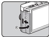 PENTAX Q-S1 GRIS MTL ROUGE CARMIN - Insertion et retrait de la batterie - 3