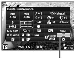 OLYMPUS OM-D-EM1 MARK ii - Modification de la luminosité des hauteurs lumières et des ombres (Haute lum&amp;ombre) - 1