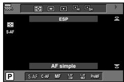 OLYMPUS OM-D-EM1 MARK ii - Choix d'un mode de mise au point (Mode AF) - 1