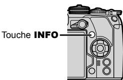 OLYMPUS OM-D-EM1 MARK ii - Commutation de l'affichage des informations - 1