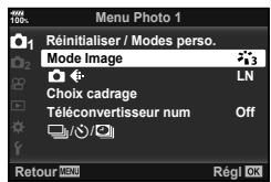 OLYMPUS OM-D-EM1 MARK ii - Options de traitement (Mode Image) - 1