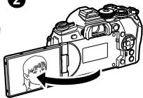 OLYMPUS OM-D-EM1 MARK ii - Utilisation de l'écran - 2