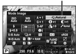 OLYMPUS OM-D-EM1 MARK ii - Options de traitement (Mode Image) - 1