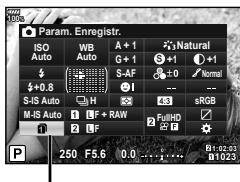OLYMPUS OM-D-EM1 MARK ii - Réglage de la méthode d'enregistrement des données de prise de vue (Param. Enregistr.) - 1