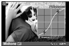 OLYMPUS OM-D-EM1 MARK ii - Modification de la luminosité des hauteurs lumières et des ombres (Haute lum&amp;ombre) - 2