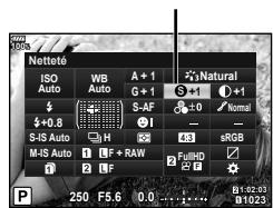 OLYMPUS OM-D-EM1 MARK ii - Réglages fins de la nettete (Nettete) - 1