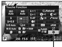 OLYMPUS OM-D-EM1 MARK ii - Attribution de fonctions aux touches (Touche Fonction) - 1