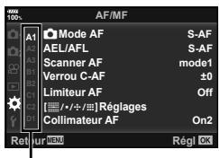 OLYMPUS OM-D-EM1 MARK ii - Opérations de menu de base - 2