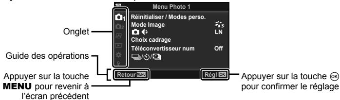OLYMPUS OM-D-EM1 MARK ii - Opérations de menu de base - 1