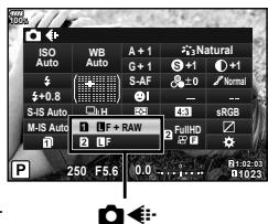 OLYMPUS OM-D-EM1 MARK ii - Selection de la qualité d-image (←) - 1