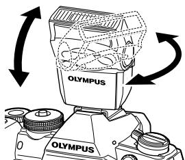 OLYMPUS OM-D-EM1 MARK ii - Changement de l'orientation du flash - 1