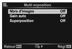 OLYMPUS OM-D-EM1 MARK ii - Enregistrement de plusieurs expositions dans une image unique (Multi exposition) - 1
