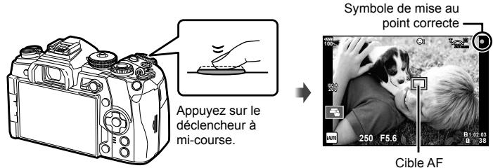 OLYMPUS OM-D-EM1 MARK ii - Effectuez la mise au point. - 1